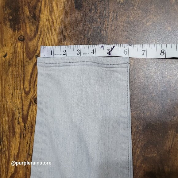 J Crew Jeans Size 34 Toothpick Skinny Mid Rise Gray Wash Stretch Denim - Picture 10 of 12